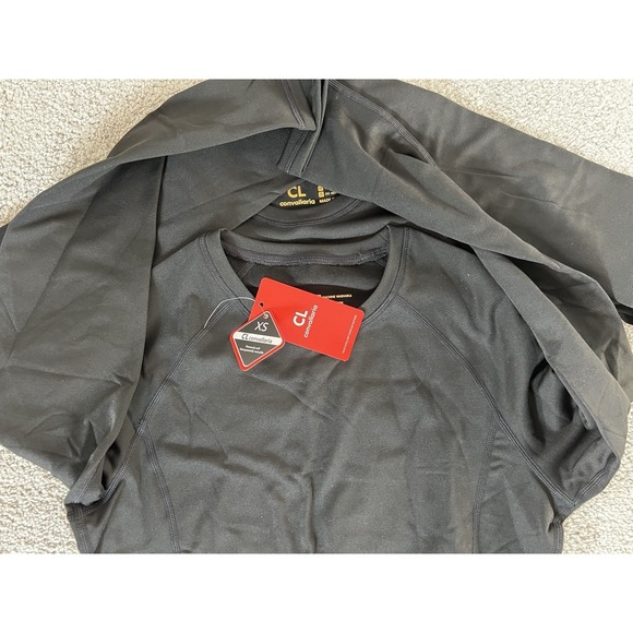 CL CONVALLARIA Sweaters - CL Convallaria 2-Pack Black Thermal Fleece Lined Top Shirt Sz XS NWT Underwear F
